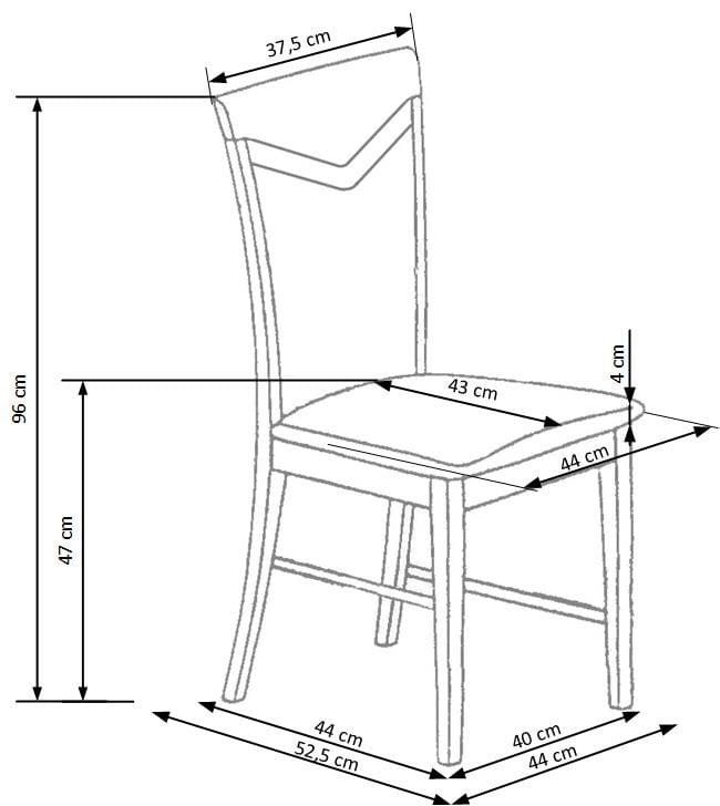CITRONE krzesło biały / tap: INARI 23 (1p=2szt)