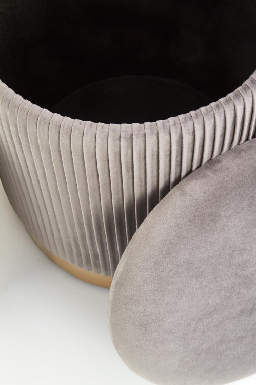 MONTY zestaw 2 puf, popielaty (1p=1kpl)