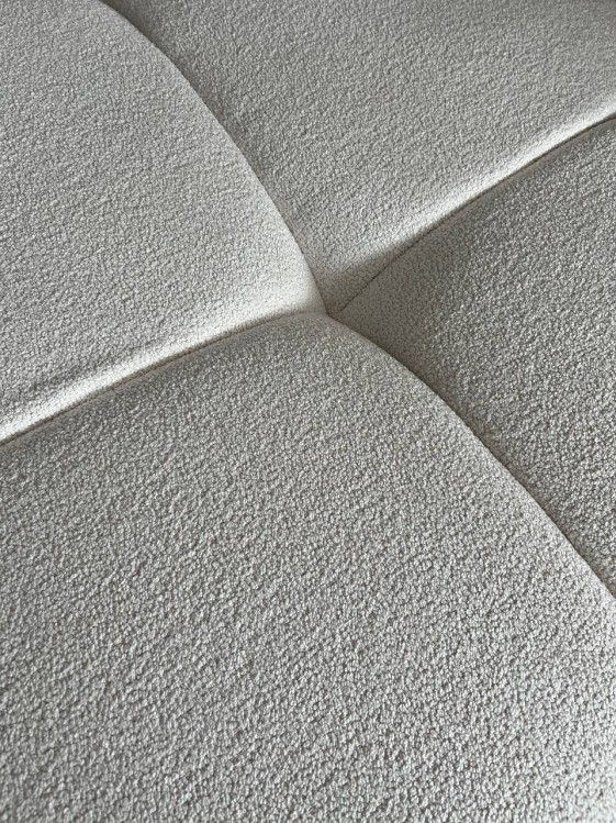 Narożnik sofa modułowa narożna Morano tkanina Manza boucle jasny beż